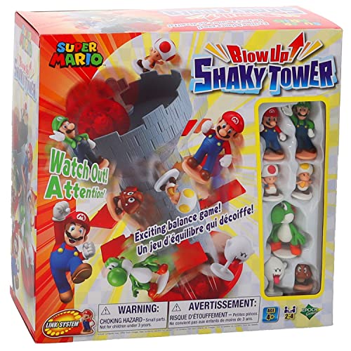 Super Mario Blow Up Shaky Tower Balancing Game