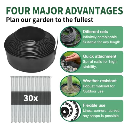 YEEBECA VIP Flexible Lawn Edging Border Kit