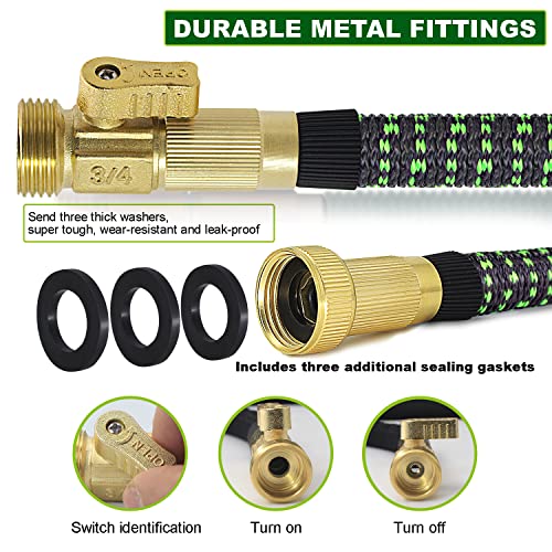 Relxitl 100ft Expandable Garden Hose with 10 Function Sprayer