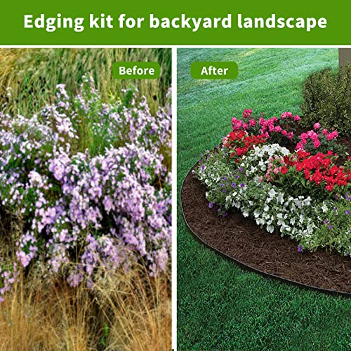 AGTEK 46FT No-Dig Garden Edging Border Set