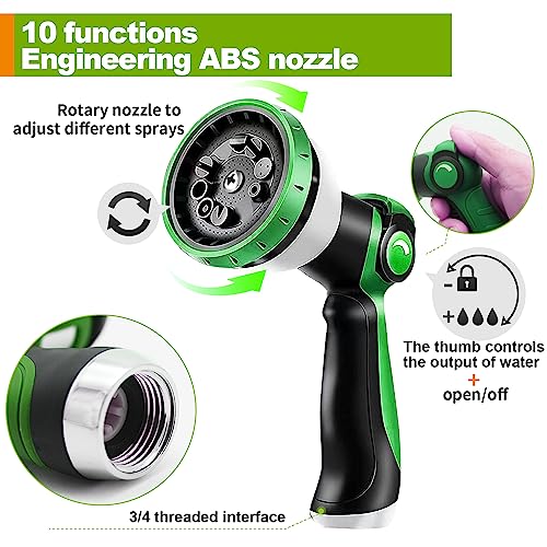 Relxitl 100ft Expandable Garden Hose with 10 Function Sprayer