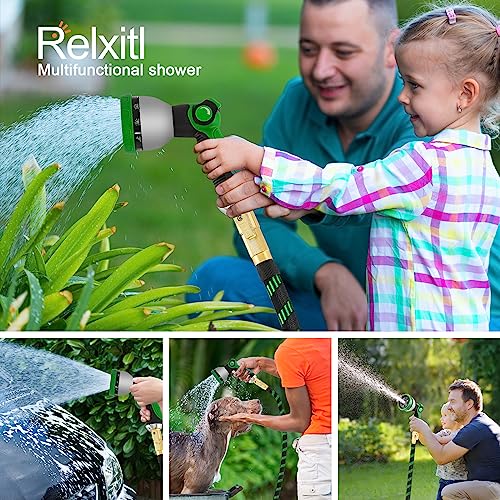Relxitl 100ft Expandable Garden Hose with 10 Function Sprayer