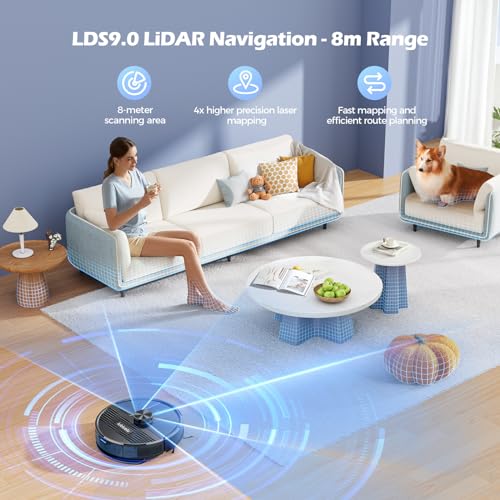 Lubluelu SL68 3-in-1 Robot Vacuum with Lidar Navigation