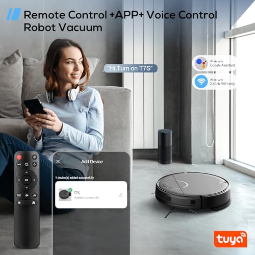2-in-1 Robot Vacuum & Mop with Wi-Fi/App Control