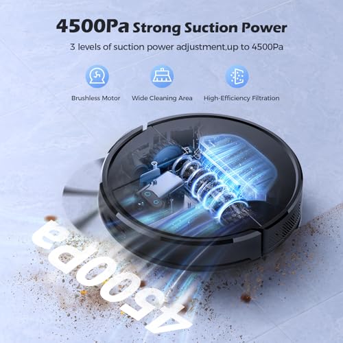 Lubluelu SL68 3-in-1 Robot Vacuum with Lidar Navigation