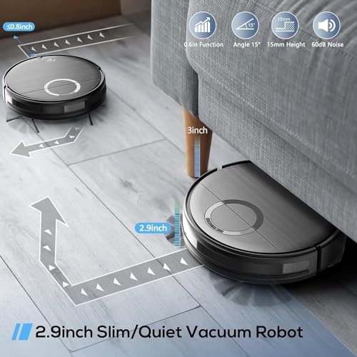 2-in-1 Robot Vacuum & Mop with Wi-Fi/App Control