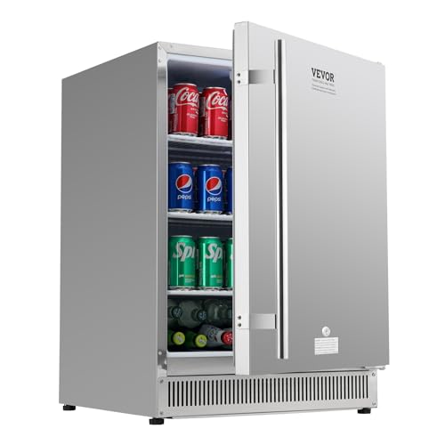 24" VEVOR BC-160OD 185QT Indoor/Outdoor Beer Fridge