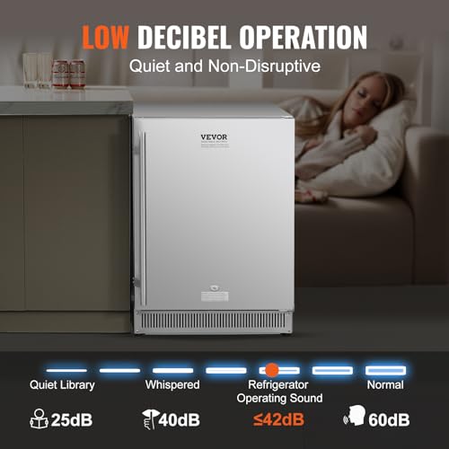 24" VEVOR BC-160OD 185QT Indoor/Outdoor Beer Fridge
