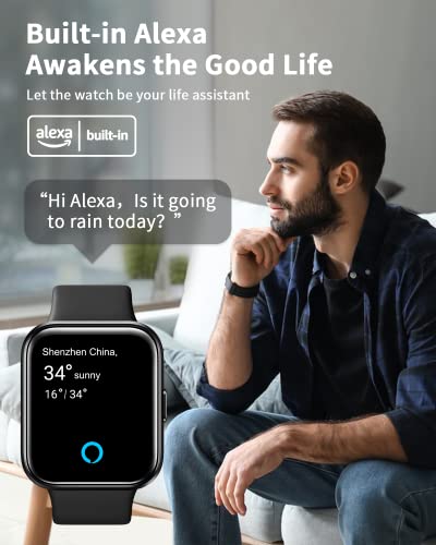 VIP Smart Watch with Call Answer/Dial, Alexa Built-in