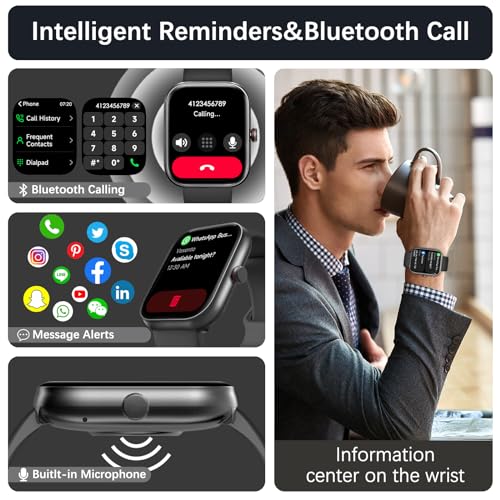Bluetooth Call Smart Watch with Alexa, Fitness Tracker