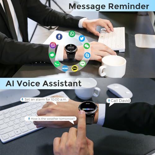 VIRAN Smart Watch for Men - Bluetooth Call, Military Fitness