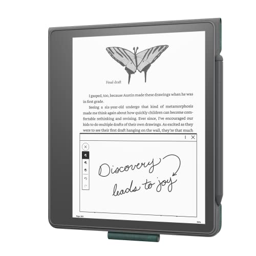 VIP Kindle Scribe Leather Folio Cover - Foliage Green