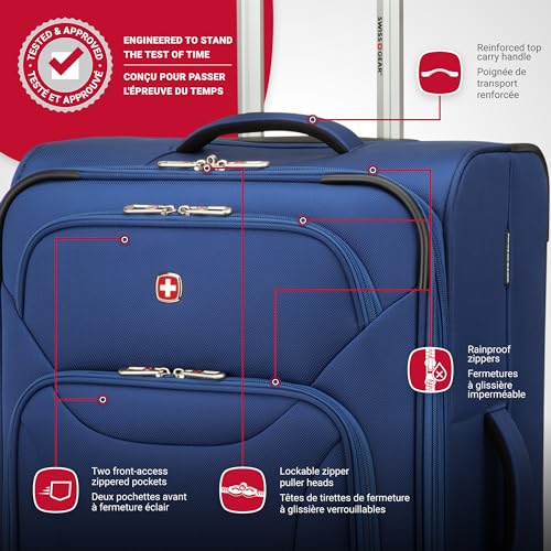 SWISSGEAR Elite Air Carry-On Luggage - Blue, 20
