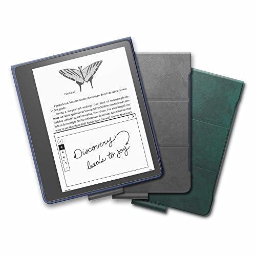 VIP Kindle Scribe Leather Folio Cover - Foliage Green