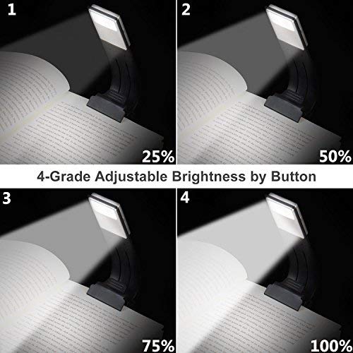 USB Rechargeable LED Book Light for Night Reading