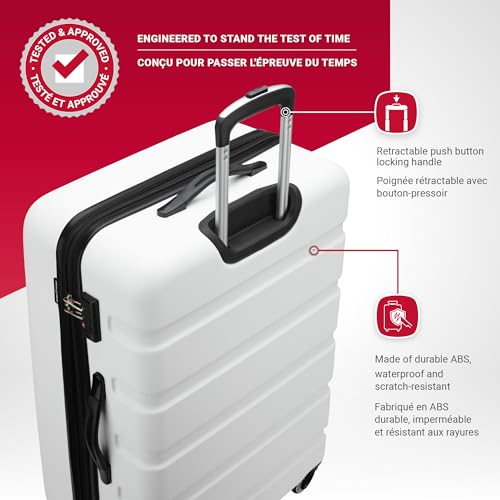 SwissGear Signature Hardside Large White Suitcase - 28-inch