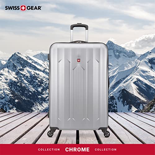 Swiss Gear 28" Large Hardside Spinner Luggage Silver