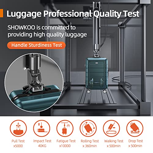 SHOWKOO 28" Expandable Luggage Double Spinner TSA Lock
