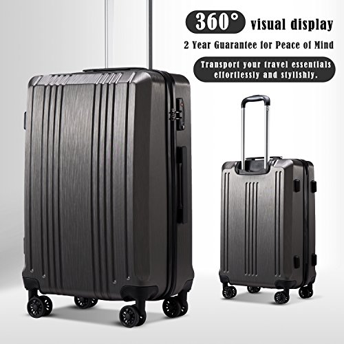 Coolife VIP Luggage Set with TSA Lock Spinner