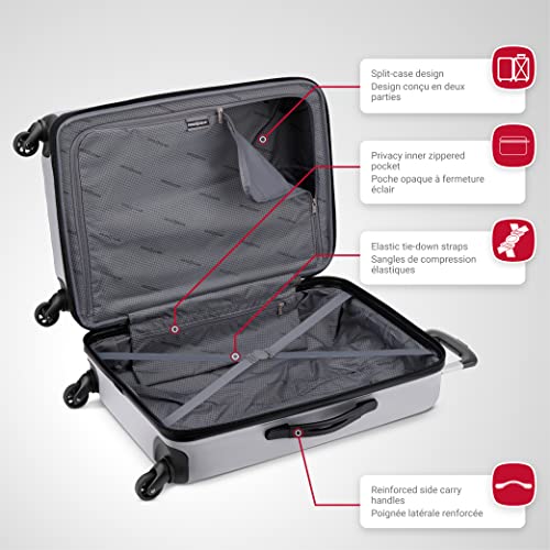 Swiss Gear 28" Large Hardside Spinner Luggage Silver