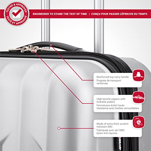 Swiss Gear 28" Large Hardside Spinner Luggage Silver