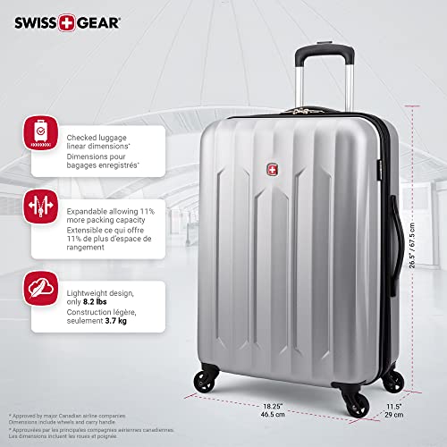 SWISSGEAR Chrome 24-Inch Hardside VIP Spinner Luggage