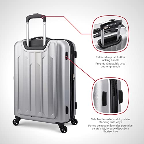 SWISSGEAR Chrome 24-Inch Hardside VIP Spinner Luggage