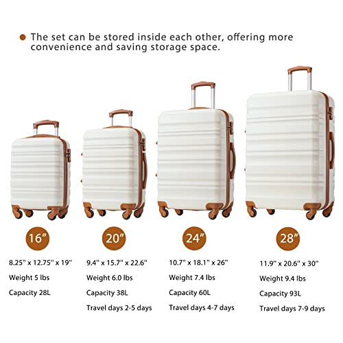 VIP Travel Luggage Set with TSA Lock Spinner Wheels