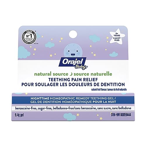 Nighttime teething gel for babies, natural source, 9.4g