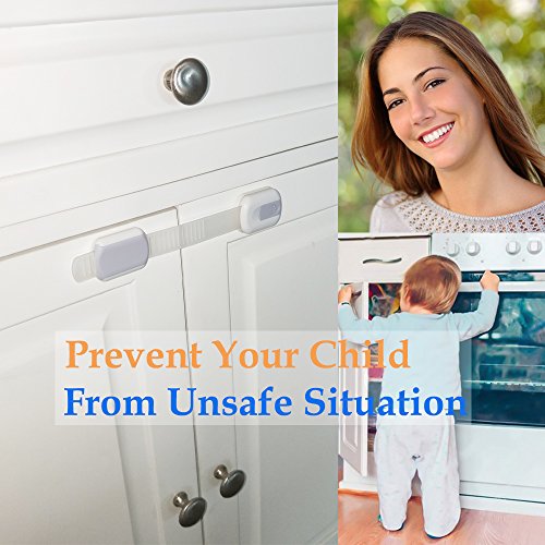 8-Pack Child Proof Safety Locks for Cabinets and Drawers