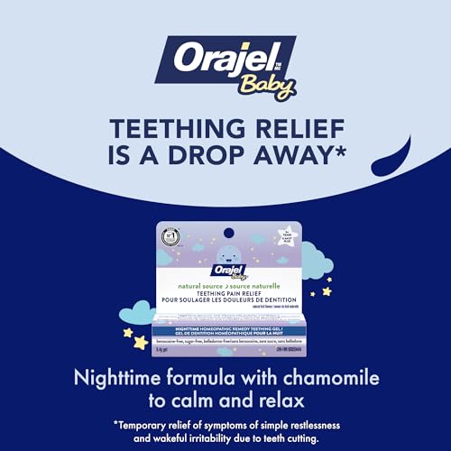 Nighttime teething gel for babies, natural source, 9.4g