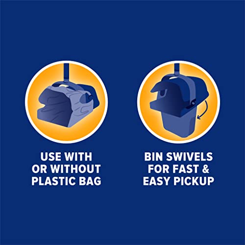 Petmate Swivel Bin & Rake Pooper Scooper + 2 Bonus Bags