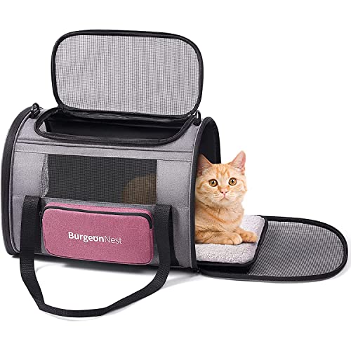 Premium Cat Carrier for Medium Cats Under 25 lbs