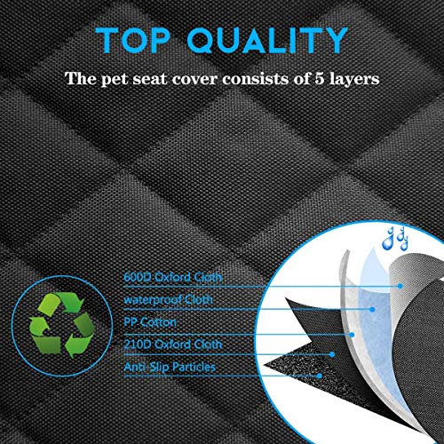Portin Dog Car Seat Covers - Waterproof & Nonslip