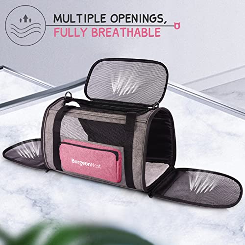 Premium Cat Carrier for Medium Cats Under 25 lbs