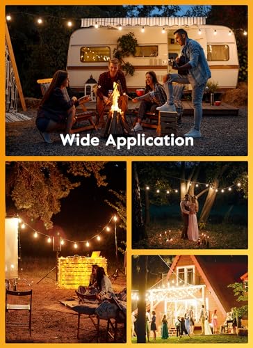 VIP Outdoor String Lights with LED Edison Bulb