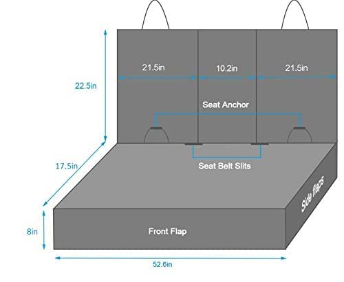 Portin Dog Car Seat Covers - Waterproof & Nonslip