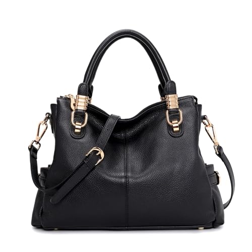 Kattee Women's Genuine Leather Satchel Tote Shoulder Bag