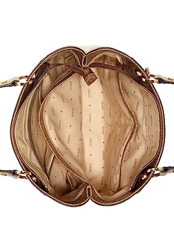 GUESS Women's Small Noel Tote, Latte Logo