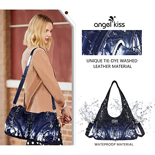 Angelkiss Women's Satchel Handbag: Hobo Purses & Shoulder Bags