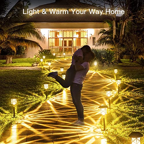 VIP Solar Pathway Lights - 8 Pack warm white