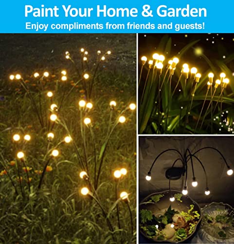 VIP Solar Garden Lights: Waterproof, Wind Swaying Firefly