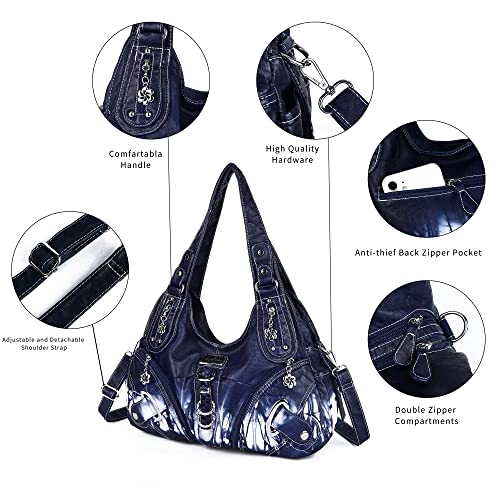 Angelkiss Women's Satchel Handbag: Hobo Purses & Shoulder Bags
