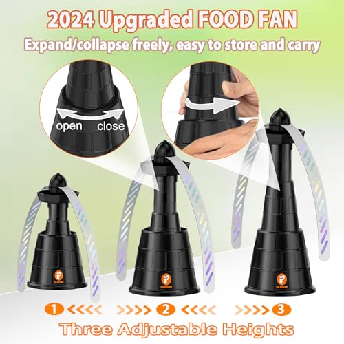 Outdoor Table Fly Fans 4-Pack Repellent VIP Shopping