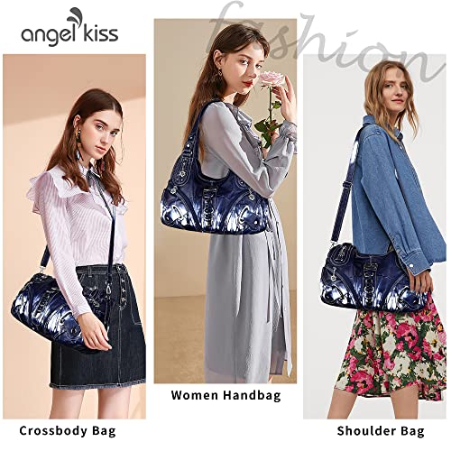 Angelkiss Women's Satchel Handbag: Hobo Purses & Shoulder Bags