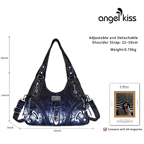Angelkiss Women's Satchel Handbag: Hobo Purses & Shoulder Bags