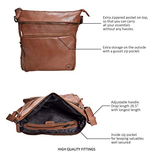 VIP Wise Owl Leather Crossbody Bag for Women