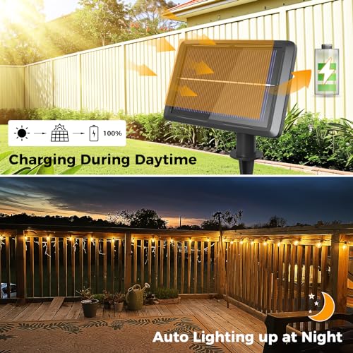 btfarm 75FT Solar String Lights Outdoor, 30+3 LED