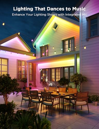 32.8ft Smart Outdoor LED Strip Lights with Alexa