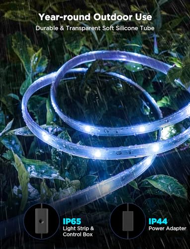32.8ft Smart Outdoor LED Strip Lights with Alexa